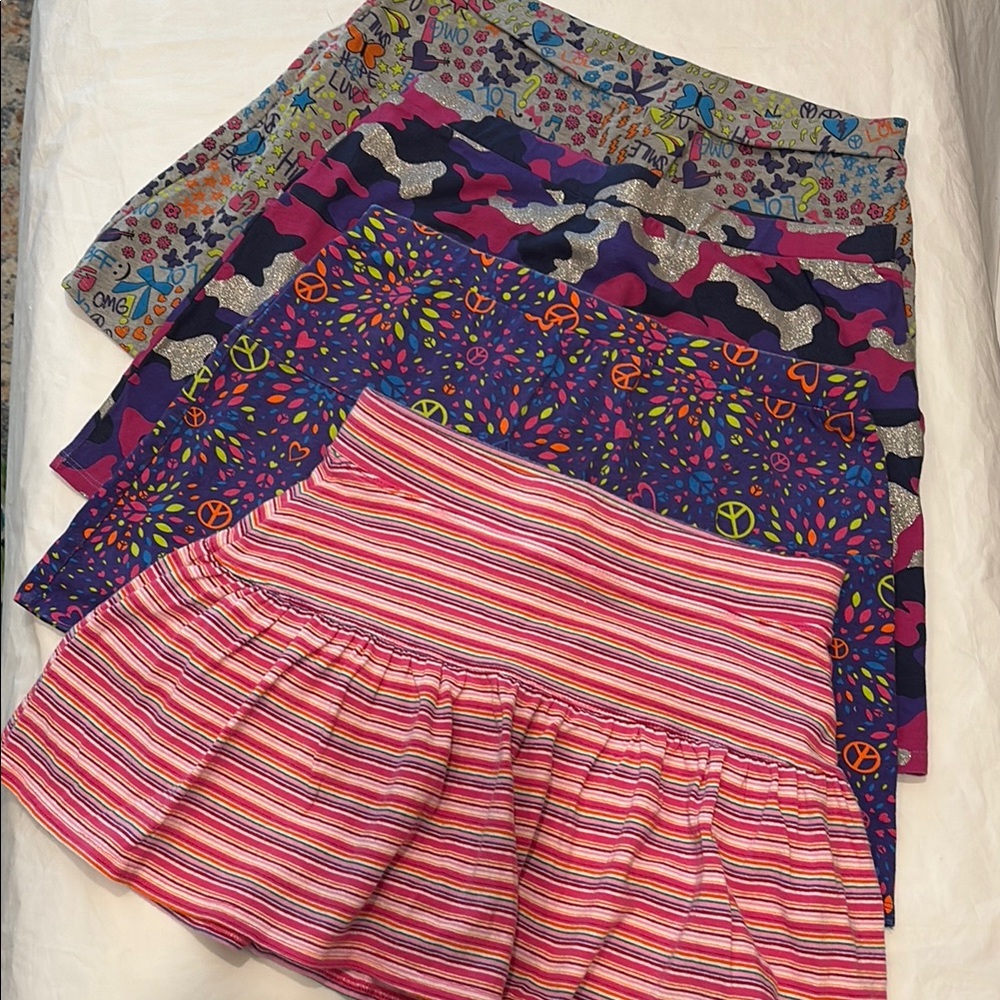 EUC Sz 14 The Children's Place/Falls Creek Multicolor Skater Skirt Set